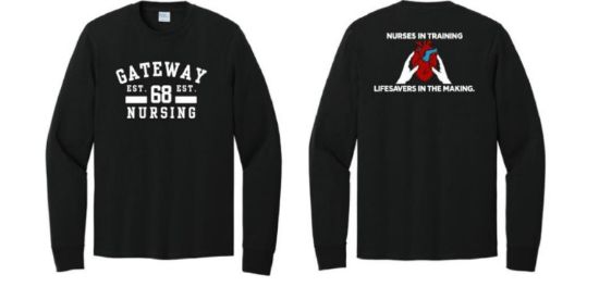 Picture of NEW GWCC Student Nurse Association Club Long Sleeve Shirt  