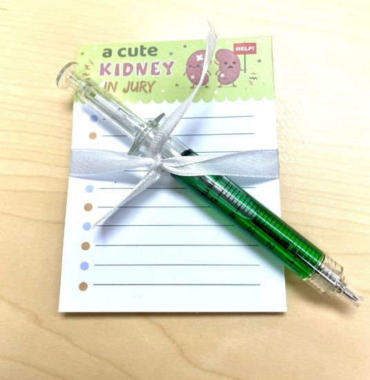 Picture of Nursing Note Pad with Syringe Pen